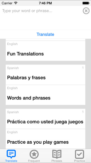 Simple to use translation app